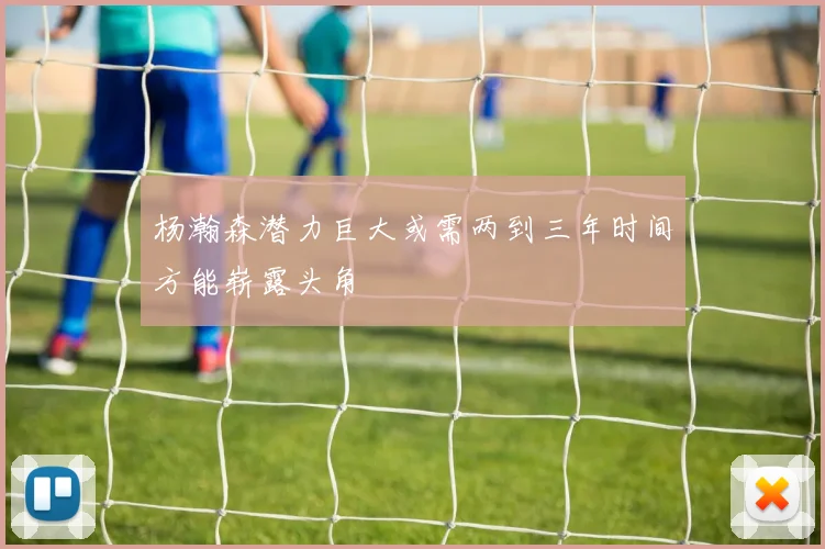 杨瀚森潜力巨大或需两到三年时间方能崭露头角
